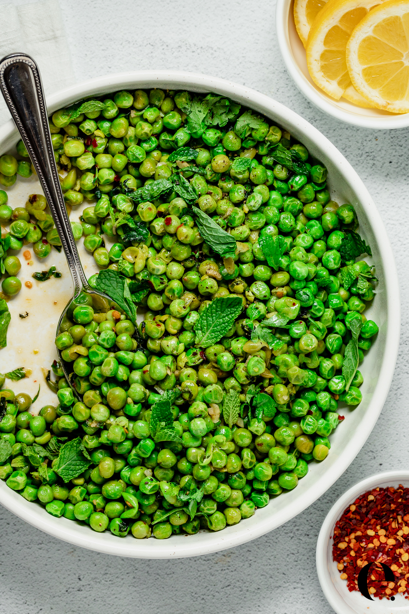 Peas with Mint & Parsley